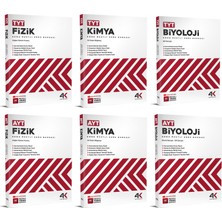 4K 2026 Tyt Ayt Fizik + Kimya + Biyoloji Soru Bankası Seti 6 Kitap