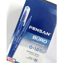 Pensan 50'li Mavi Tükenmez Kalem Seti Ofis ve Okul İçin Ergonomik Tasarım ile Mükemmel Yazım