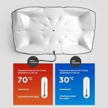 Araç Içi Ön Cam Şemsiye Güneşlik