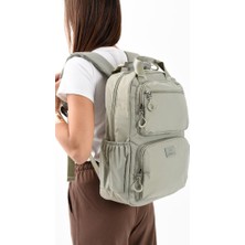 Unisex Günlük Sırt Çantası Paraşüt Kumaş Hafif Çok Cepli Yağmur Itici Kumaş 40*30 cm Okul Çantası