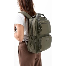 Unisex Günlük Sırt Çantası Paraşüt Kumaş Hafif Çok Cepli Yağmur Itici Kumaş 40*30 cm Okul Çantası