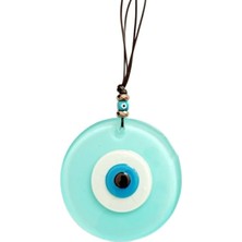 Turkuaz Rengi Nazar Boncuklu El Yapımı Duvar Süsü Hediyelik Eşya