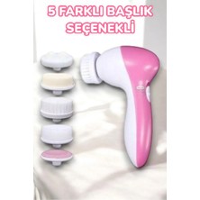 Pilli Yüz Temizleme Cihazı Siyah Nokta Temizleme Fırça Seti 5 Başlıklı