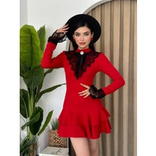 Runiquehome Danya Dantel Mini Elbise