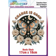 Kelebek Ütü ile Yapışan Kumaş Tekstil Tişört Dtf Baskı