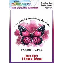 Kelebek Ütü ile Yapışan Kumaş Tekstil Tişört Dtf Baskı