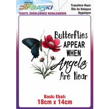 Kelebek Ütü ile Yapışan Kumaş Tekstil Tişört Dtf Baskı