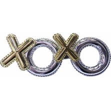 Gümüş Renk Xoxo Yazılı Parti Gözlüğü