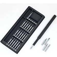 25 Parça Çok Fonksiyonlu Hassas Tornavida Seti - Telefon Tablet Elektronik Tamir Tornavida Seti