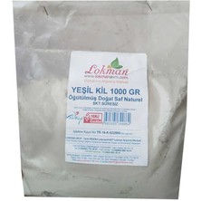 Yeşil Kil Öğütülmüş Doğal Saf Naturel 1000 gr Paket
