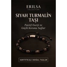 Sertifikalı Siyah Turmalin Taşı Bileklik - Pozitif Enerji ve Güçlü Koruma Sağlayan Takı