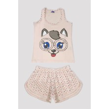 Kız Çocuk Baskılı Şortlu Takım 6526