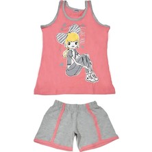 Kız Çocuk Şortlu Alt Üst Takım 6553