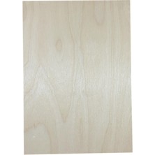 Mobilreyon 4 Adet 4mm B5 Ebat 17,5X25 cm Huş Kontraplak 1. Sınıf Ithal, Iki Yüzü Budaksız Yakma Dağlama
