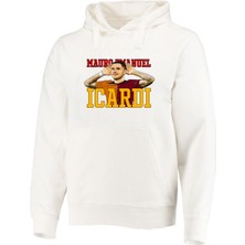 M. Icardi Baskılı Erkek 3 Iplik Şardonlu Hoodie Sweatshirt (Yeni)