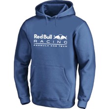 Unisex Lacivert Red Bull Formula1 Pamuklu Kapüşonlu Sweatshirt