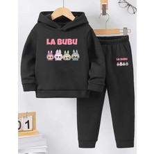 Kışlık Kız Erkek Çocuk Eşofman Takımı 5 6 7 8 9 10 11 12 Yaş Labubu