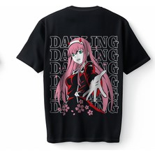 Bumeta Zero Two Darling Anime Oversize Unisex Tişört T-Shirt