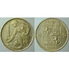 Çek ve Slovak Federal Cumhuriyeti 1 Koruna 1991.