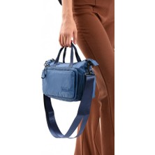Kadın Postacı Çanta Paraşüt Kumaş Çapraz Askılı Elde Tutmalı Omuz Çantası 21*17 cm Su Itici Kumaş