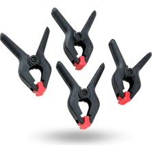 Büro Ev Ofis Hobi Takım Çantası Için 4ADET 8cm Mini Yaylı Plastik Kıskaç Seti