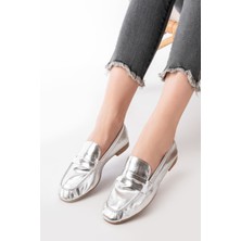 Bayan BABET302 Gümüş Günlük Kadın Babet