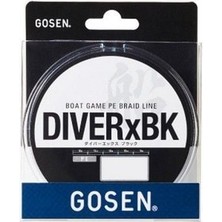 Gosen Diver-X BK Bot Game PE 4 Örgü 300mt Black Line  2.5 PE