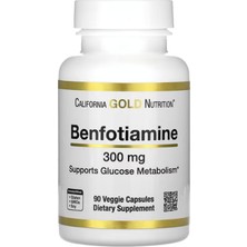 California Gold Nutrition Benfotiamine 300 mg 90 Veggie Kapsül
