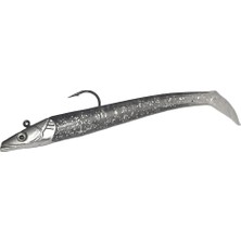 Sea Horse Sandeel Soft Lure 10 cm 14 Gr. Color : Silver Yem