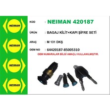 NEIMAN-420187 - Bagaj Kilit+Kapı Şifre Seti M131 Dkş
