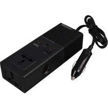 Olesson 1665 Dc 12-24V 200W Oto Araç Power Inverter Ek Çakmak Girişi - Type-C - Çift USB - 220V Üniversal Priz