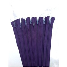 Eyfel 18 cm Naylon Fermuar -  Fermuar - Paket Fermuar - 10 Adet - Mor Renk