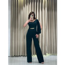 Haki Kemer Detay Tek Omuz Tulum 1630