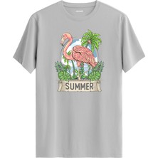 Summer Flamingo Tasarım Tişört