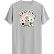 Good Vibes Çiçek Karakter Tasarım Tişört