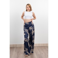 Keten Yüksek Bel Pantolon 30289