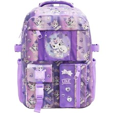 Kuromi Desenli Mor Okul Çantası 3394