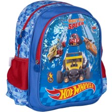 Hot Wheels Araba Desenli Mavi Anaokulu Çantası 2480