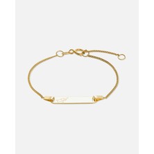 I.d. Armband 375ER Gelbgold Şıklığı ile Zaman Tanımayan Hediye Seçeneği 14 cm Uzunluk