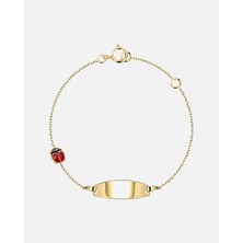 Küçük Altın Kelebek Bilezik 375ER Gelbgold 14 cm Uzunlukta  Özelliği ile Şıklık Yaratın