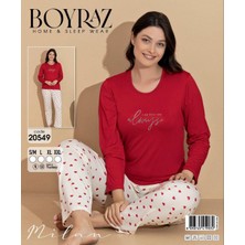 Kadın  Uzun  Kol-Milankumaş  Pijamatakımı