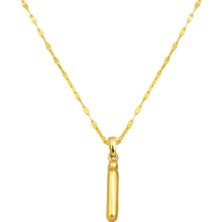 I Balon Harf Kolye 14 Ayar Altın