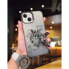 Iphone 14 Uyumlu Anatomik Kalp Temalı Lüx Kılıf MK01A