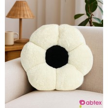 Ayıcı Oyuncak Dekoratif Papatya Şeklinde Peluş Yastık 40 cm – Yumuşak ve Konforlu Tasarım