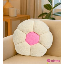 Pabtex Dekoratif Papatya Şeklinde Peluş Yastık 40 cm – Yumuşak ve Konforlu Tasarım