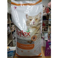 Reflex Yetişkin Kedi Kuru Mama Tavuklu&Pirinçli 15 kg+10 ADET 400 GRAM PAWPAW TAVUKLU KEDİ KONSERVE YAŞ MAMA