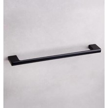 System Banyo Aksesuarları Flat Uzun Havluluk Siyah Renk 60X21X430 Mm