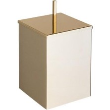 System Banyo Aksesuarları Banyo Çöp Kovası 4 L Gold 334x178x178 mm