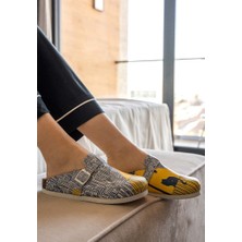 Kadın Vegan Deri Çok Renkli Terlik - Florasancat Tasarım