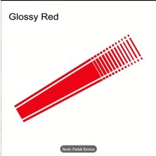 Araba Kaput Çizgi Şerit Sticker - Mat Sportif Şerit Folyo